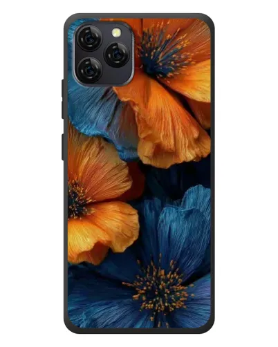 Чохол для Blackview A95 з картинкою «Яскрава синьо-помаранчева флора» Чохол для Blackview A95 з картинкою «Яскрава синьо-помаранчева флора»