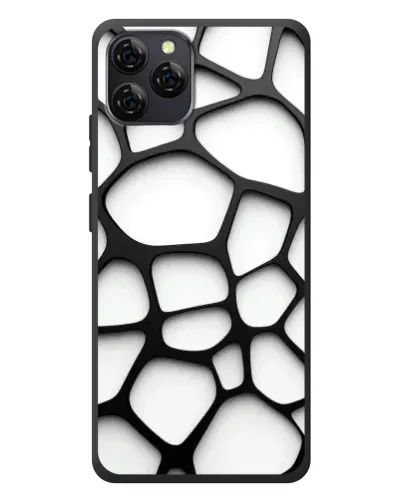 Чохол для Blackview A95 з картинкою «Біла об'ємна сітка»