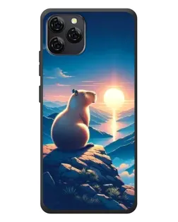 Чехол для Blackview A95 с картинкой «Закат солнца с капибарой» Чехол для Blackview A95 с картинкой «Закат солнца с капибарой»