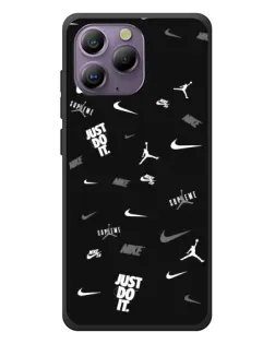 Чехол для Blackview A96 с картинкой «Nike Black Pattern» Чехол для Blackview A96 с картинкой «Nike Black Pattern»