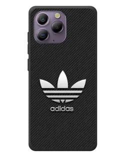 Чехол для Blackview A96 с картинкой «Adidas Карбоновая текстура»
