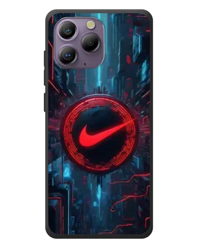 Чехол для Blackview A96 с картинкой «Техногенный стиль Nike» Чехол для Blackview A96 с картинкой «Техногенный стиль Nike»