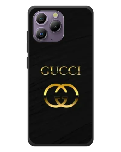 Чохол для Blackview A96 з картинкою «Золотий логотип Gucci»