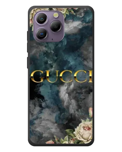 Чохол для Blackview A96 з картинкою «Абстрактні квіти Gucci»