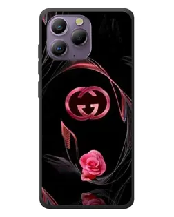 Чохол для Blackview A96 з картинкою «Gucci — неонова троянда»