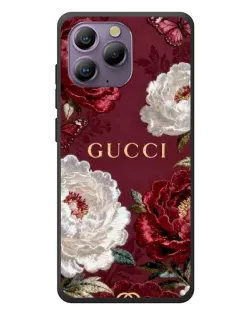 Чохол для Blackview A96 з картинкою «Gucci — бордові троянди»