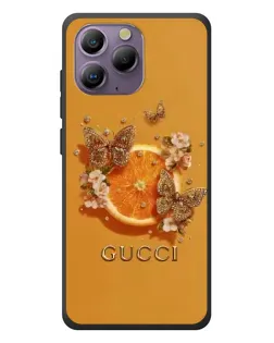 Чохол для Blackview A96 з картинкою «Gucci — золоті метелики»