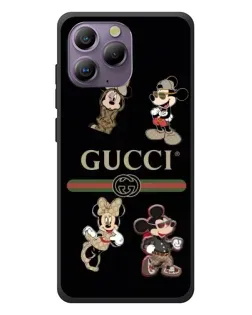 Чохол для Blackview A96 з картинкою «Gucci — герої Disney та монограма»