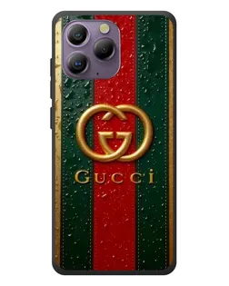Чохол для Blackview A96 з картинкою «Gucci — фірмова смуга та золото»