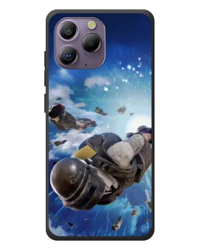 Чохол для Blackview A96 з картинкою «Десант PUBG — стрибок»
