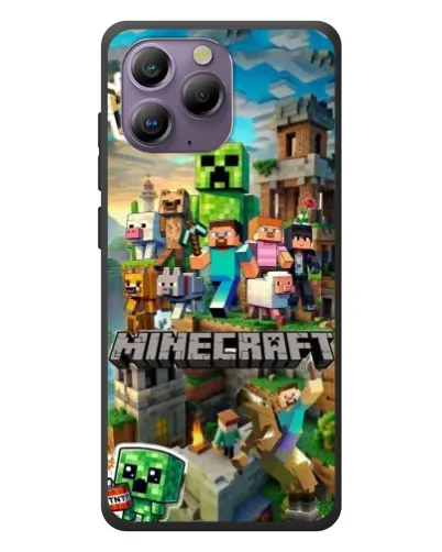 Чехол для Blackview A96 с картинкой «Замок Minecraft»