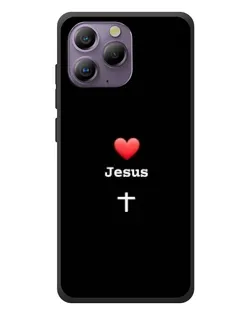 Чехол для Blackview A96 с картинкой «Сердце - Jesus»