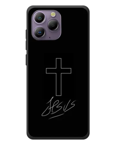 Чехол для Blackview A96 с картинкой «Графический крест Jesus» Чехол для Blackview A96 с картинкой «Графический крест Jesus»