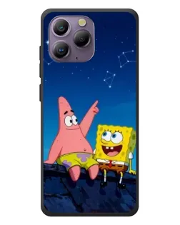 Чохол для Blackview A96 з картинкою «Губка Боб та Патрік вночі»