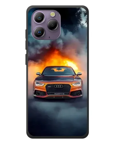 Чохол для Blackview A96 з картинкою «Audi у вогняному диму» Чохол для Blackview A96 з картинкою «Audi у вогняному диму»