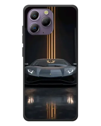 Чохол для Blackview A96 з картинкою «Lamborghini золоті лінії»