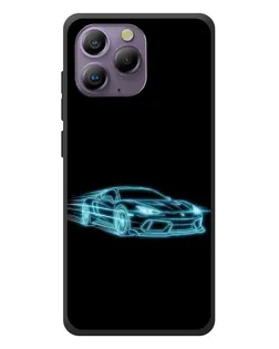 Чохол для Blackview A96 з картинкою «Неоновий контур Lamborghini»