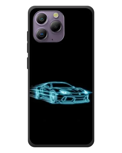 Чохол для Blackview A96 з картинкою «Неоновий контур Lamborghini»