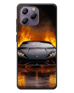 Чохол для Blackview A96 з картинкою «Lamborghini у вогні»