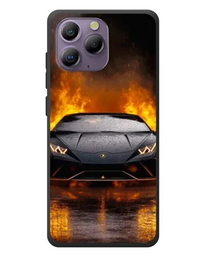 Чохол для Blackview A96 з картинкою «Lamborghini у вогні»