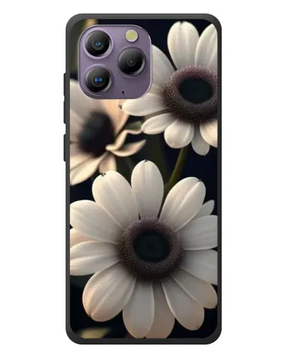 Чехол для Blackview A96 с картинкой «Белые маргаритки макро»
