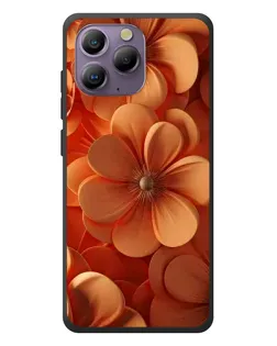 Чехол для Blackview A96 с картинкой «Оранжевый макро цветок»