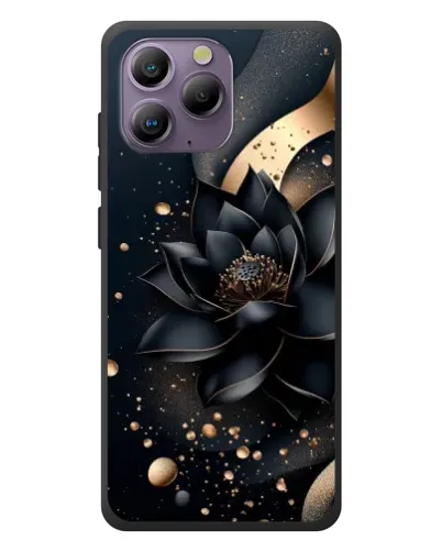 Чехол для Blackview A96 с картинкой «Черный лотос»