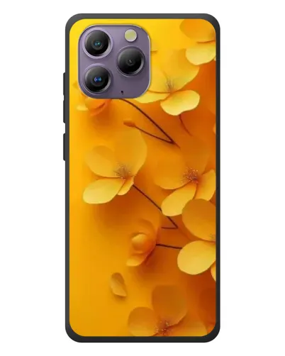 Чехол для Blackview A96 с картинкой «Золотые лепестки»