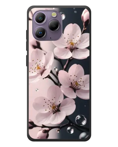 Чехол для Blackview A96 с картинкой «Нежная сакура и капли» Чехол для Blackview A96 с картинкой «Нежная сакура и капли»