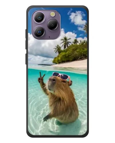 Чохол для Blackview A96 з картинкою «Капібара на морі»