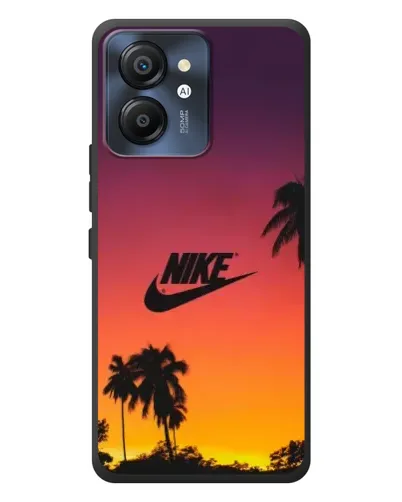 Чехол для Blackview Color 8 с картинкой «Nike на закате солнца»