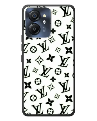 Чехол для Blackview Color 8 с картинкой «Монохромный хаос LV»