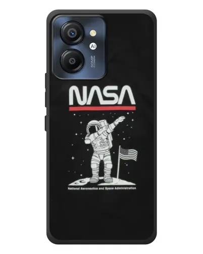 Чехол для Blackview Color 8 с картинкой «NASA — шагаем по Луне» Чехол для Blackview Color 8 с картинкой «NASA — шагаем по Луне»