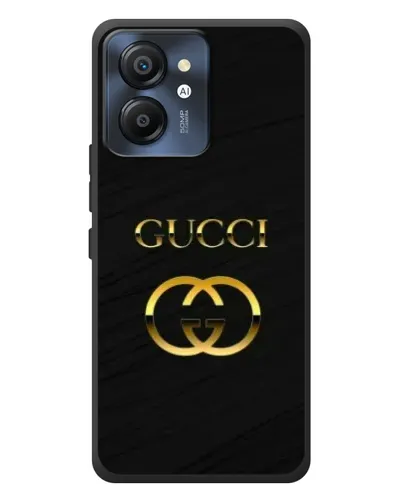 Чехол для Blackview Color 8 с картинкой «Золотой логотип Gucci»