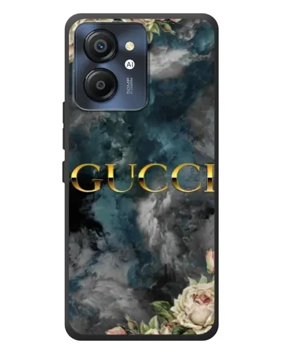 Чехол для Blackview Color 8 с картинкой «Абстрактные цветы Gucci»
