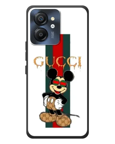 Чехол для Blackview Color 8 с картинкой «Микки Маус Gucci — полосы»