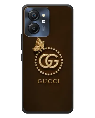Чехол для Blackview Color 8 с картинкой «Gucci — золотая бабочка»