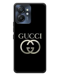 Чехол для Blackview Color 8 с картинкой «Gucci — золото на черном»