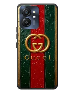 Чехол для Blackview Color 8 с картинкой «Gucci — фирменная полоса и золото»