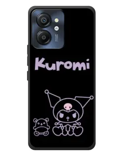 Чехол для Blackview Color 8 с картинкой «Kuromi — черный минимализм»
