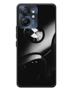 Чехол для Blackview Color 8 с картинкой «Эмблема BMW — макро»