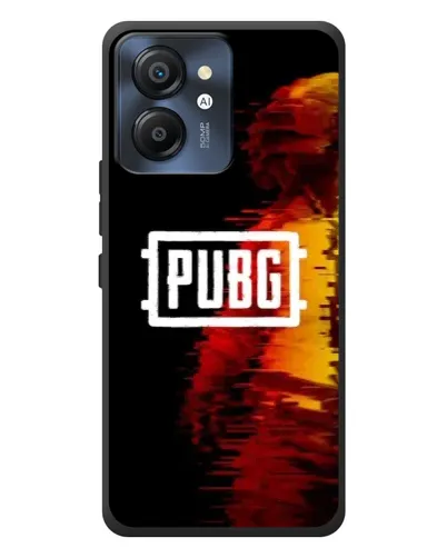 Чехол для Blackview Color 8 с картинкой «Яркий логотип PUBG»