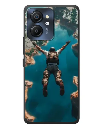 Чехол для Blackview Color 8 с картинкой «PUBG — свободное падение»