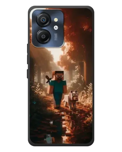 Чехол для Blackview Color 8 с картинкой «Стив в лесу» Чехол для Blackview Color 8 с картинкой «Стив в лесу»