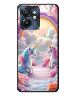 Чехол для Blackview Color 8 с картинкой «Радуга и единороги»