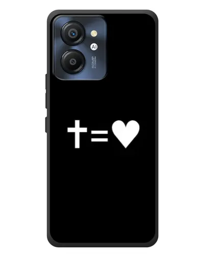 Чехол для Blackview Color 8 с картинкой «Крест и Сердце»