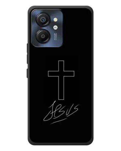 Чехол для Blackview Color 8 с картинкой «Графический крест Jesus» Чехол для Blackview Color 8 с картинкой «Графический крест Jesus»