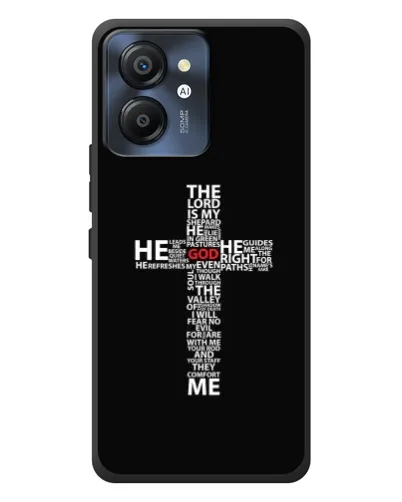 Чехол для Blackview Color 8 с картинкой «Текстовый крест» Чехол для Blackview Color 8 с картинкой «Текстовый крест»