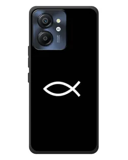 Чехол для Blackview Color 8 с картинкой «Символ рыбы Jesus»