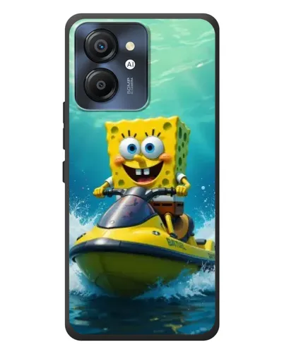 Чехол для Blackview Color 8 с картинкой «Спанч Боб на гидроцикле»